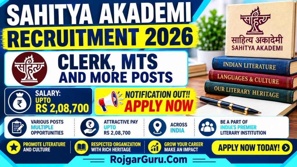 Sahitya Akademi Recruitment